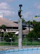 The New Light towers replacing the in fountain light arrays