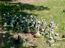 The old lighting arrays have been removed